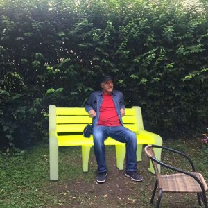 Bănci cu parcuri strălucitoare LED pentru exterior, Băncă de grădină cu baterie din plastic PE, conservator, terasă, gazon sau scaun de grădină, poate suporta 600 kg